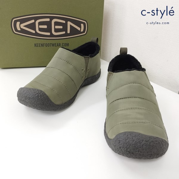 KEEN キーン HOWSER2 スリッポン 26cm DARK OLIVE/GREEN MOSS スニーカー
