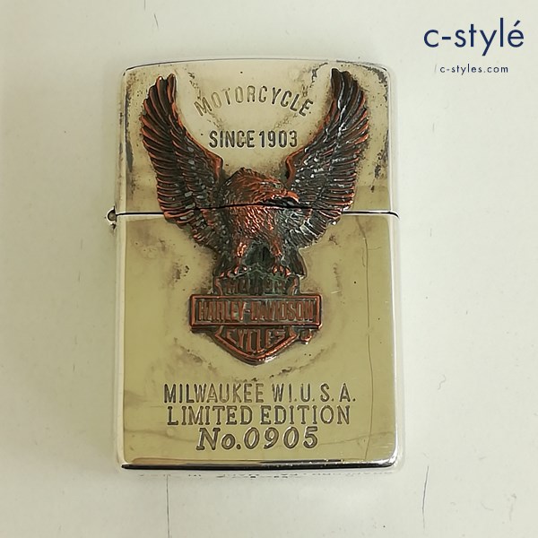 ZIPPO ジッポー HARLEY-DAVIDSON ハーレーダビッドソン 1994 立体イーグル オイルライター シルバー 喫煙具