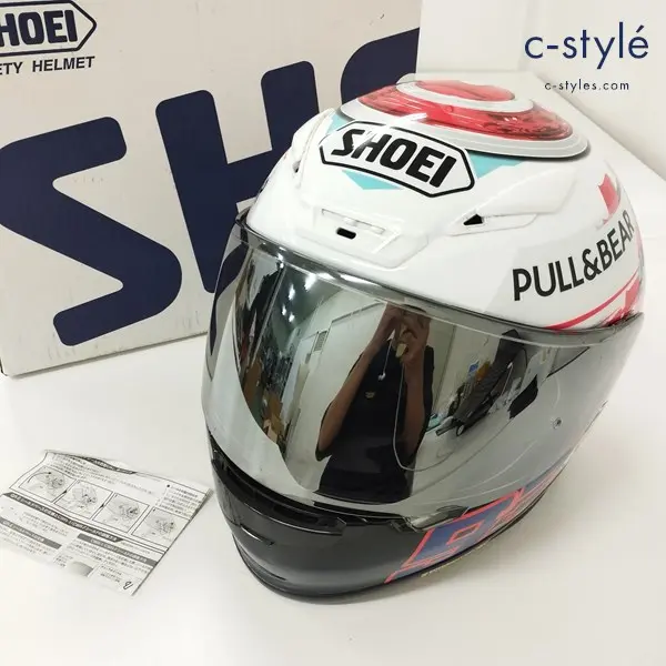 SHOEI ショウエイ 2-7 MARQUEZ POWER UP ヘルメット L 59㎝ マルチカラー PSC バイク用品