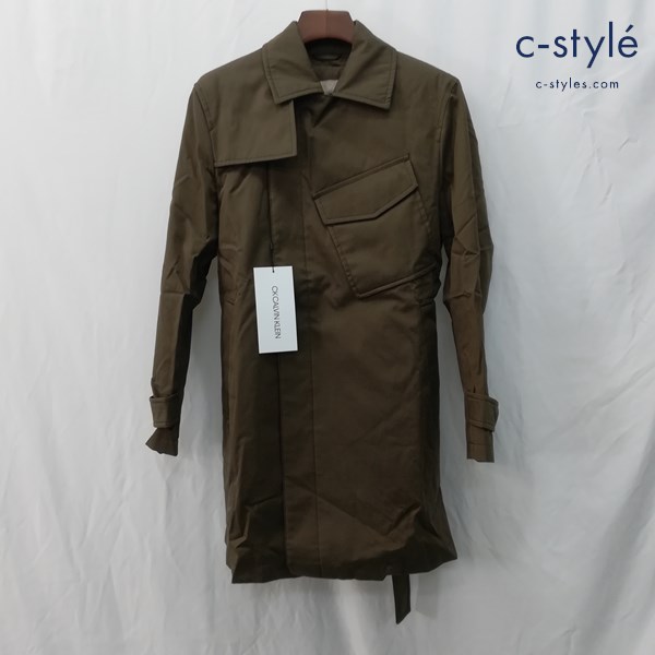 CK Calvin Klein シーケーカルバンクライン コート 36 カーキ 6682854 ライナー付き