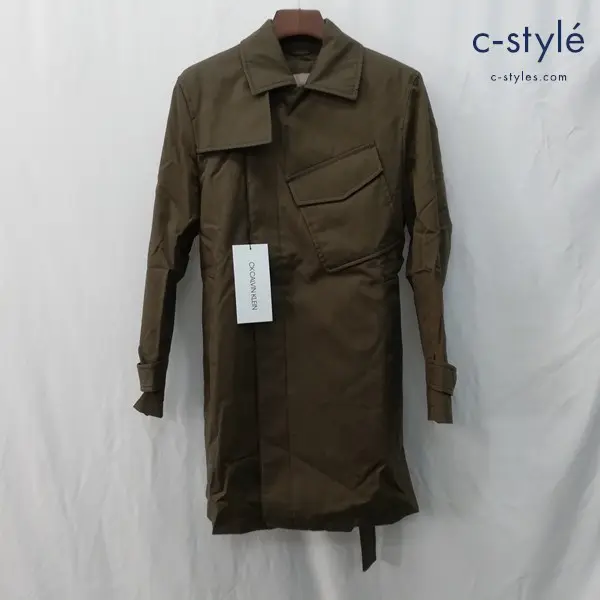 CK Calvin Klein シーケーカルバンクライン コート 36 カーキ 6682854 ライナー付き