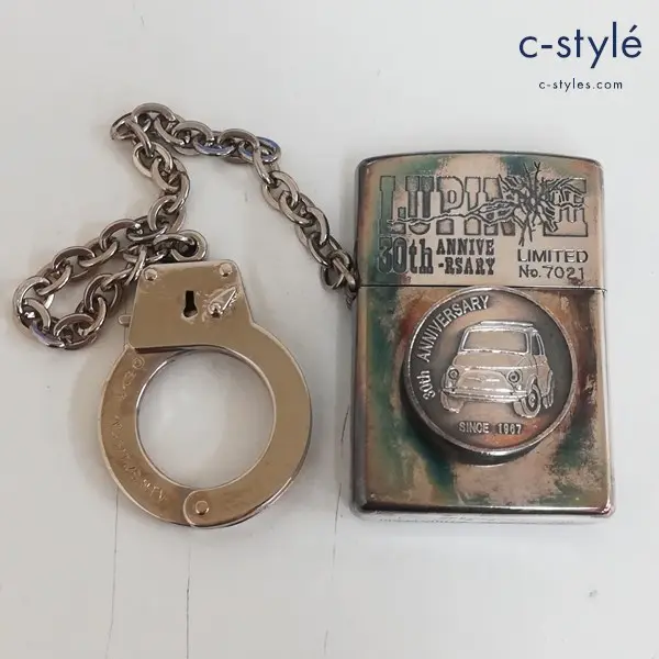 ZIPPO ジッポー LUPIN III 30th ANNIVERSARY LIMITED オイルライター シルバー 手錠付き 愛車バージョン