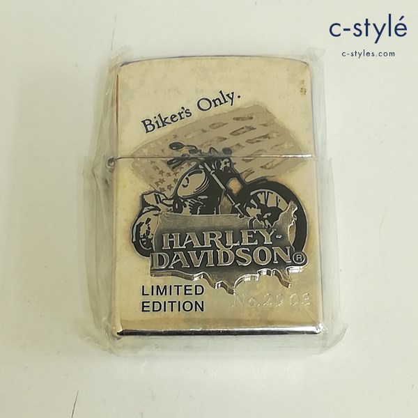 ZIPPO ジッポー HARLEY-DAVIDSON ハーレーダビッドソン Biker’s Only 1996 オイルライター シルバー バイク