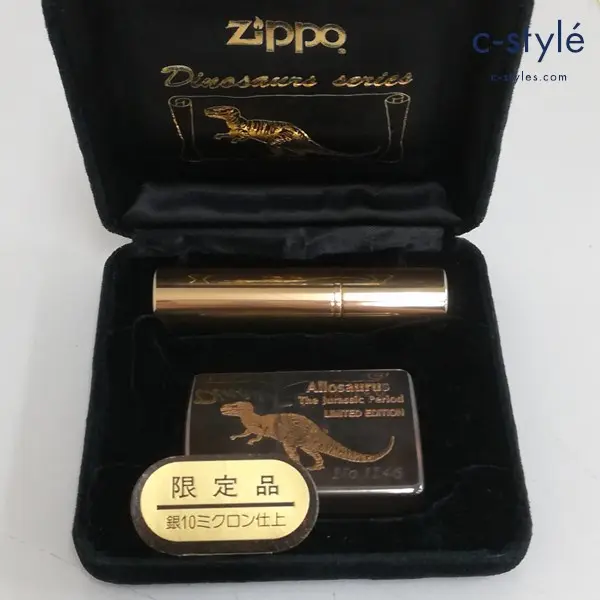ZIPPO ジッポー ダイナソーコレクション オイルライター シルバー Allosaurus 銀10ミクロン仕上 喫煙具