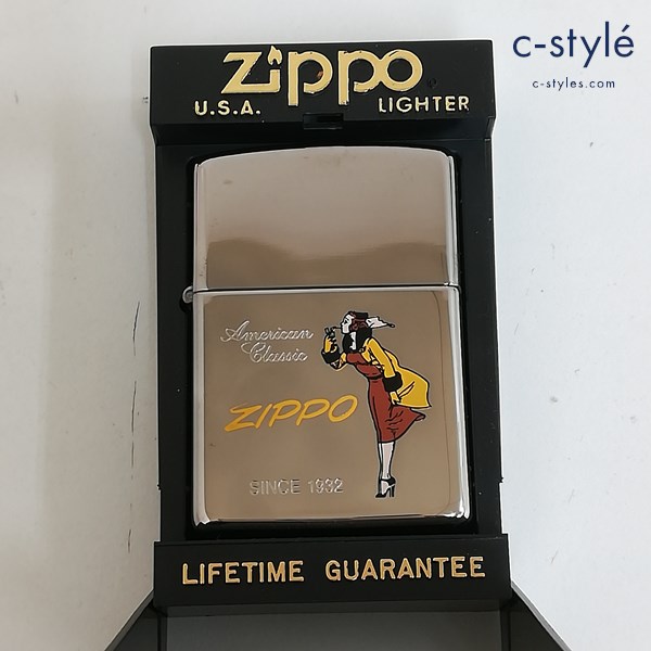 ZIPPO ジッポー Windy ウィンディ オイルライター SILVER PLATE シルバープレート 喫煙具