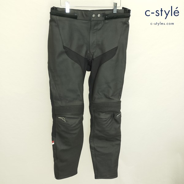 KUSHITANI クシタニ グルーヴパンツ L/2W ブラック K-1071 レザーパンツ 牛革 プロテクター バイクウェア