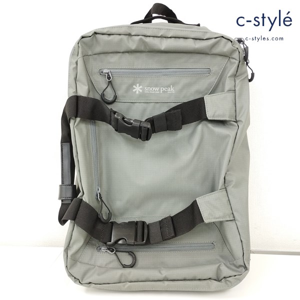 Snow Peak スノーピーク 3wayビジネスバッグ 17L グレー リュック ショルダーバッグ ハンドバッグ