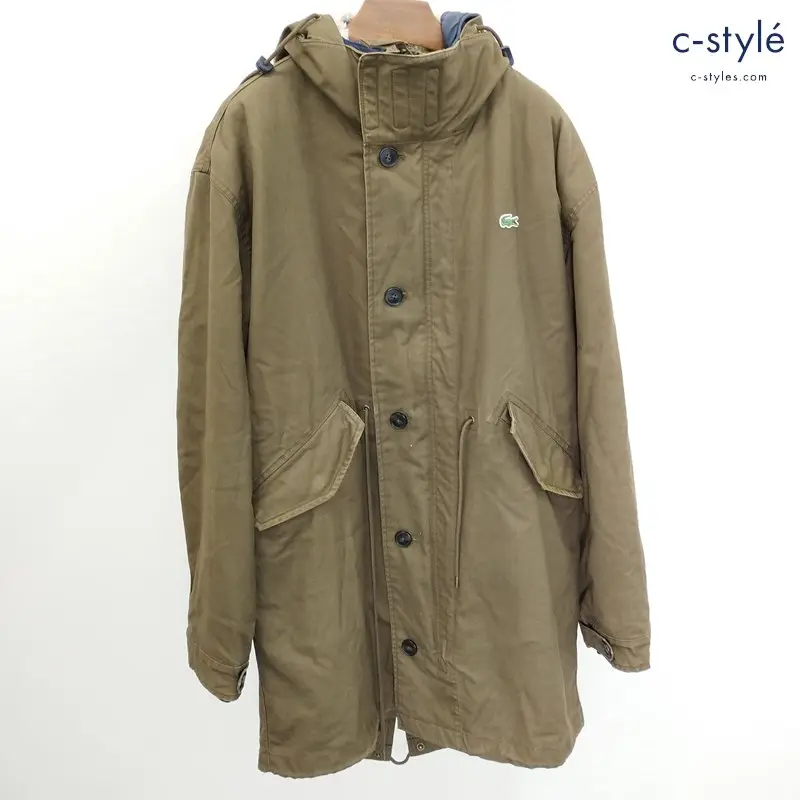 LACOSTE ラコステ モッズコート 50 カーキ ボアライナー付 トレンチコート