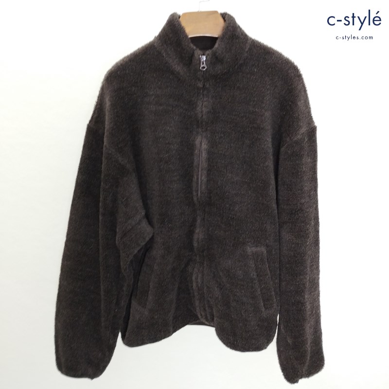 blurhms ブラームス ウールボアジップジャケット 2 ブラウン フリース 日本製