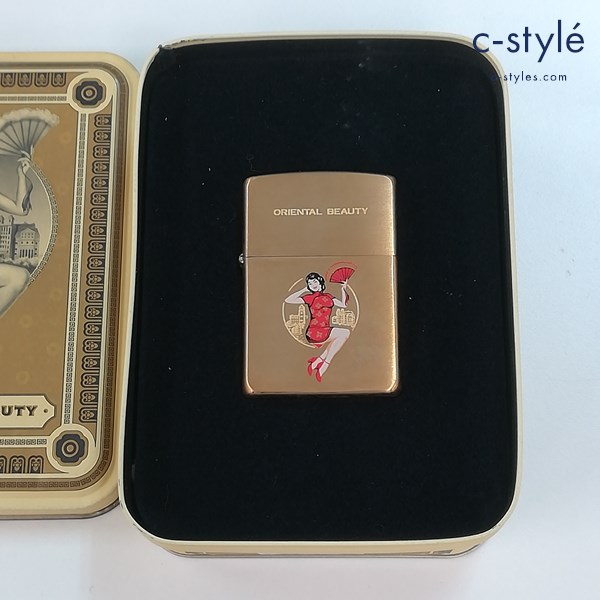 ZIPPO ジッポー ORIENTAL BEAUTY オイルライター ゴールド 喫煙具