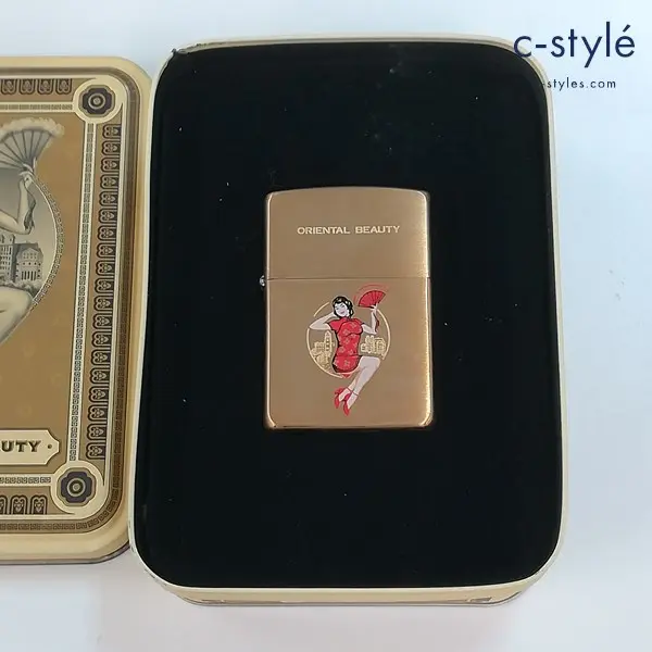 ZIPPO ジッポー ORIENTAL BEAUTY オイルライター ゴールド 喫煙具