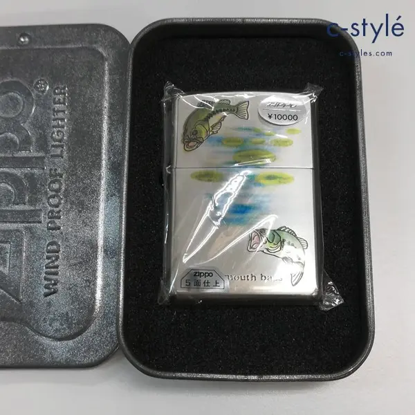 ZIPPO ジッポー 1932 Large mouth bass オイルライター シルバー 5面仕上 喫煙具