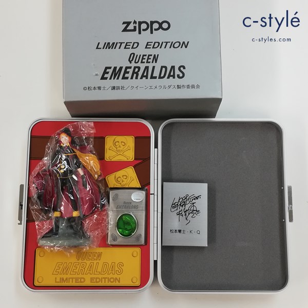 ZIPPO ジッポー 松本零士 QUEEN EMERALDAS LIMITED EDITION オイルライター シルバー フィギュアセット