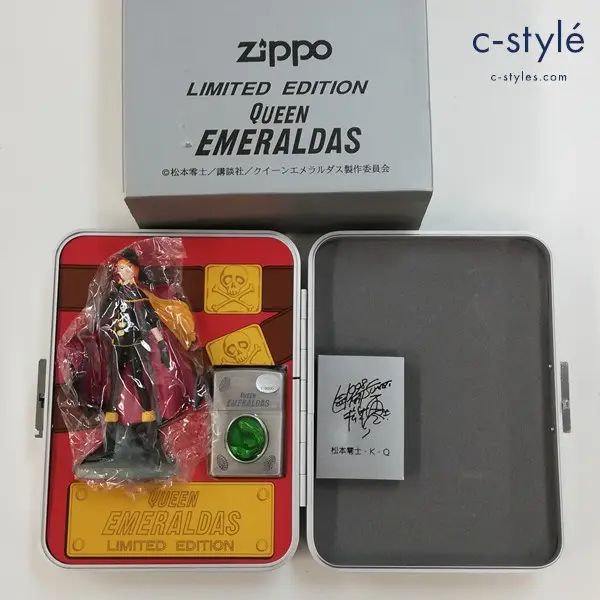 ZIPPO ジッポー 松本零士 QUEEN EMERALDAS LIMITED EDITION オイルライター シルバー フィギュアセット