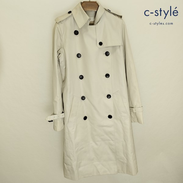 BURBERRY LONDON バーバリーロンドン トレンチコート 36 ベージュ ライナー付 裏ノバチェック レディーズ