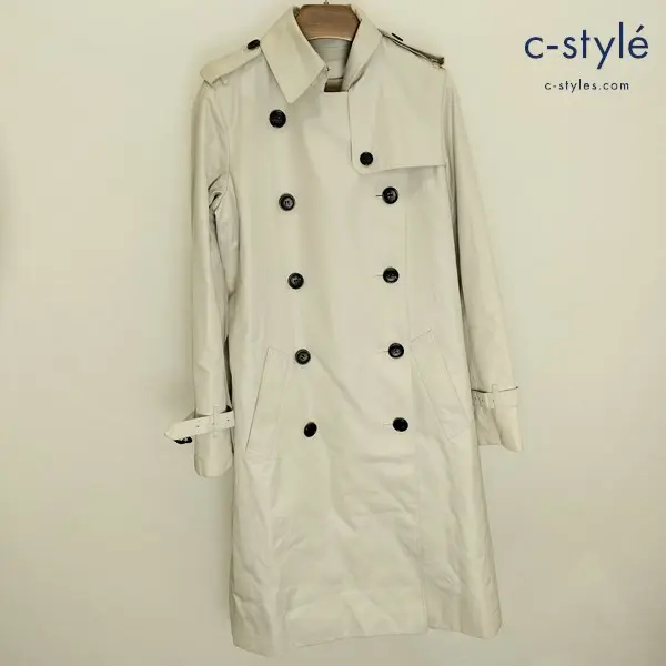 BURBERRY LONDON バーバリーロンドン トレンチコート 36 ベージュ ライナー付 裏ノバチェック レディーズ