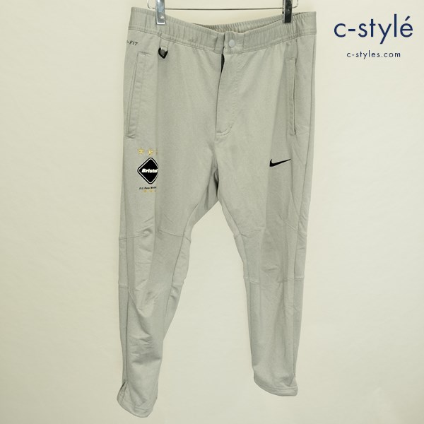 F.C.Real Bristol×NIKE エフシーレアルブリストル×ナイキ DRIFIT KNIT ANKLE CUT PANTS M グレー
