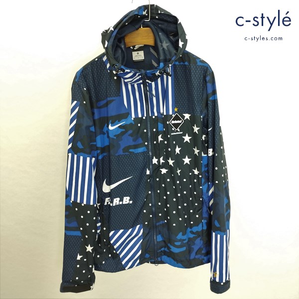 F.C.Real Bristol×NIKE エフシーレアルブリストル×ナイキ WOVEN PRACTICE JACKET M マルチカラー