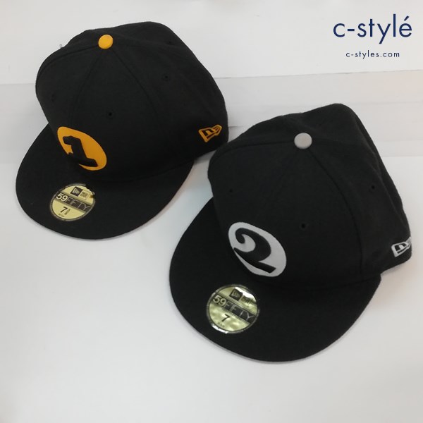 NEW ERA × WACKY RACES チキチキマシン猛レース キャップ 01 7・3/8 58.7cm 02 7 55.8cm ブラック