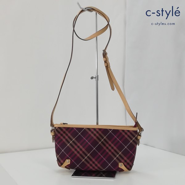 BURBERRY BLUE LABEL バーバリーブルーレーベル ショルダーバッグ マルチカラー ポーチ 日本製