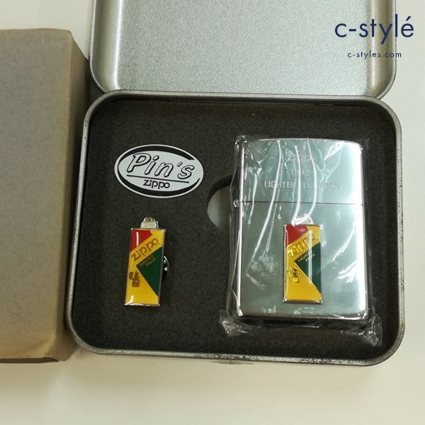 ZIPPO ジッポー オイル缶 Pin’s オイルライター シルバー LIGHTER FLUID CAN 喫煙具