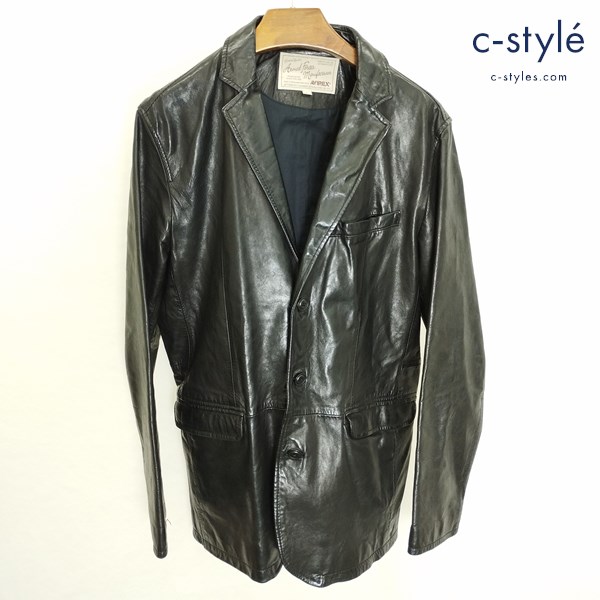 AVIREX アヴィレックス レザージャケット L ブラック 6121025 羊革 テーラード 長袖