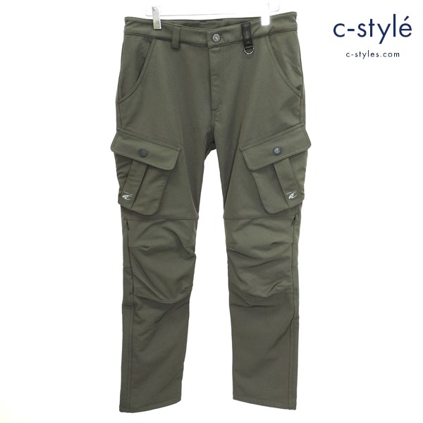 KOMINE コミネ プロテクトウインドプルーフウォームカーゴパンツ L オリーブ系 PK-926 プロテクター