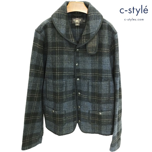 RRL ダブルアールエル ハンティングジャケット L マルチカラー チェック柄 ウール100 長袖