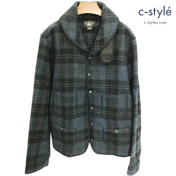RRL ダブルアールエル ハンティングジャケット L マルチカラー チェック柄 ウール100 長袖