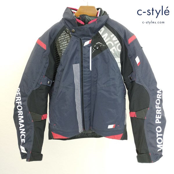 KUSHITANI ACUTE JACKET L/XL ネイビー アキュートジャケット K-2804 バイクウェア