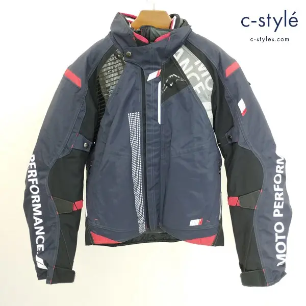 KUSHITANI ACUTE JACKET L/XL ネイビー アキュートジャケット K-2804 バイクウェア