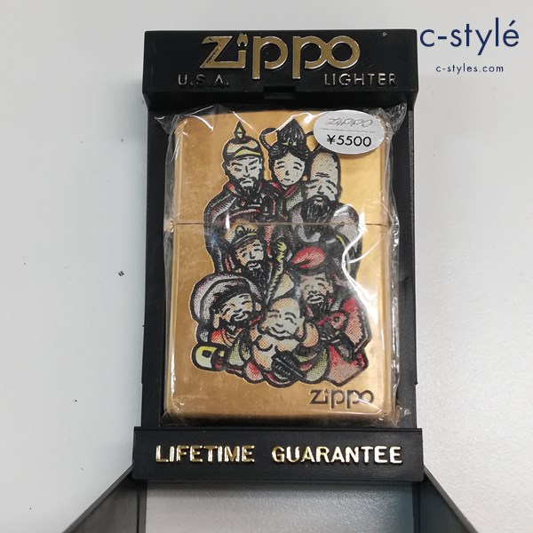 ZIPPO ジッポー 七福神 オイルライター ゴールド 喫煙具