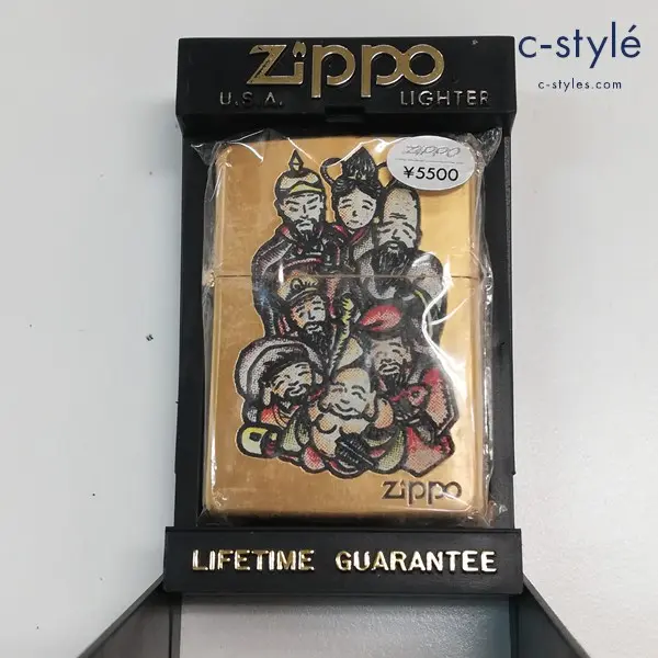 ZIPPO ジッポー 七福神 オイルライター ゴールド 喫煙具