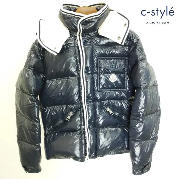 MONCLER モンクレール BRANSON ブランソン ダウンジャケット 1 ネイビー フード 長袖