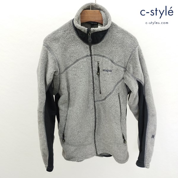 patagonia パタゴニア R2 フリースジャケット S グレー×ブラック USA製 25132FA