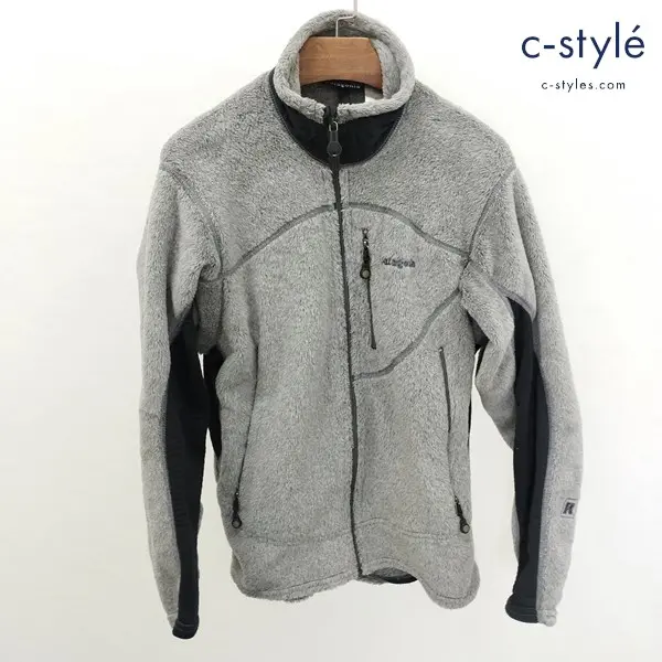 patagonia パタゴニア R2 フリースジャケット S グレー×ブラック USA製 25132FA