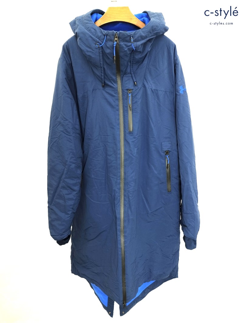 Under Armour アンダーアーマー ベンチコート XXL ネイビー 裏起毛 1319512