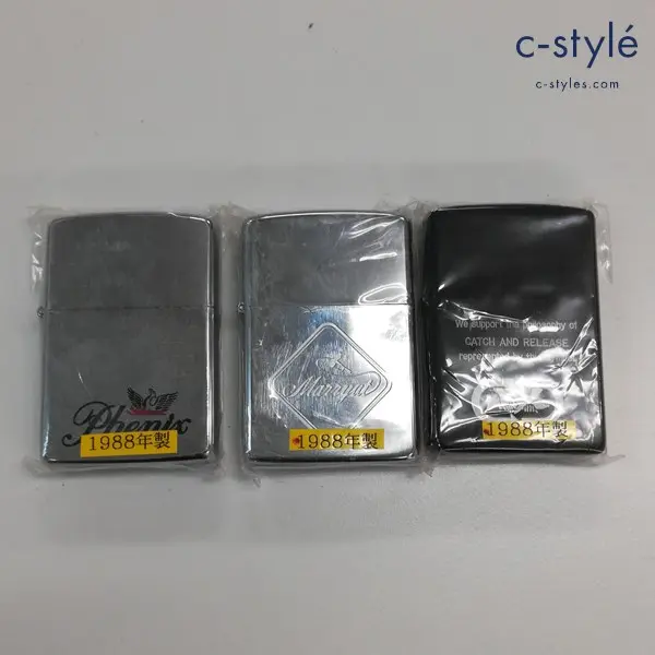 ZIPPO ジッポー オイルライター 1988年 計3点 Phenix CATCH AND RELEASE 他