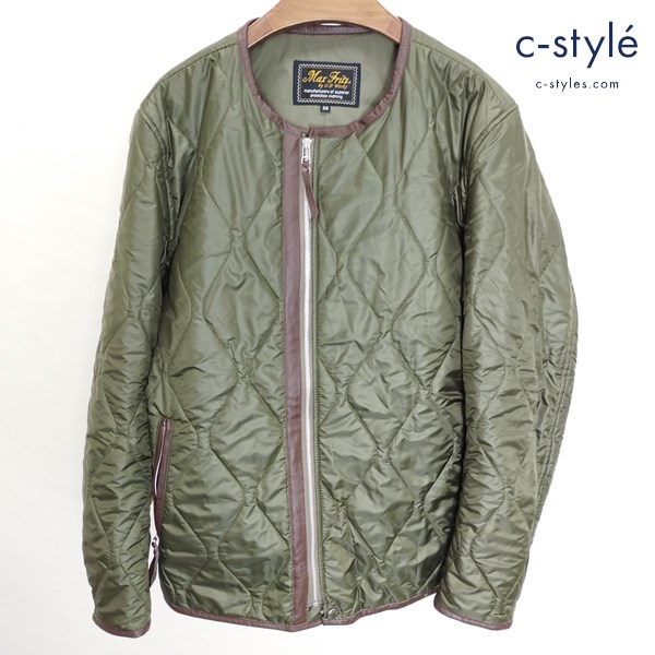Max Fritz マックスフリッツ キルティングインナーブルゾン 50 オリーブ MFB-2194 ダウン