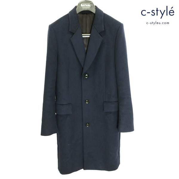 Paul Smith ポールスミス チェスターコート M ネイビー PF-IS-61947 毛100％ ジャケット