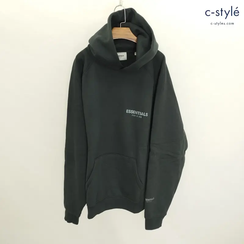 FOG ESSENTIALS エフオージーエッセンシャル プルオーバーパーカー XL ブラック 長袖 フーディ