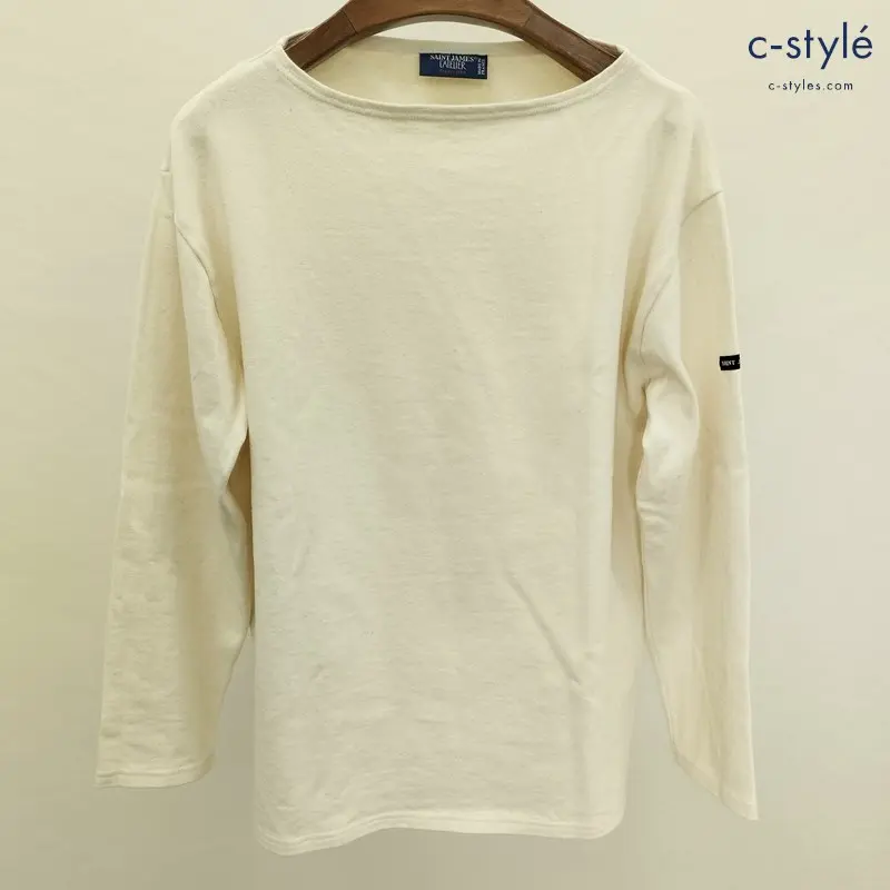 SAINT JAMES セントジェームス ソリッドカットソー M アイボリー 長袖 フランス製 綿100％