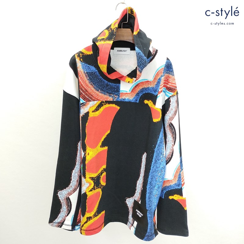 AMBUSH アンブッシュ オールオーバーフーディ M マルチカラー 長袖 総柄 ALL OVER PRINTED HOODIE