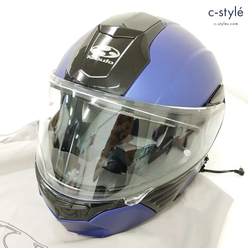 OGK Kabuto オージーケーカブト KAZAMI ヘルメット M 57～58㎝ マットブルー バイク用品