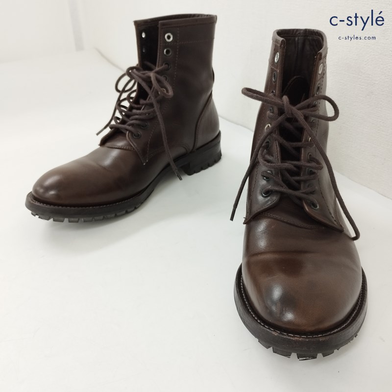 Paul Smith ポールスミス レースアップブーツ 8 こげ茶 RED EAR 384850 靴 革