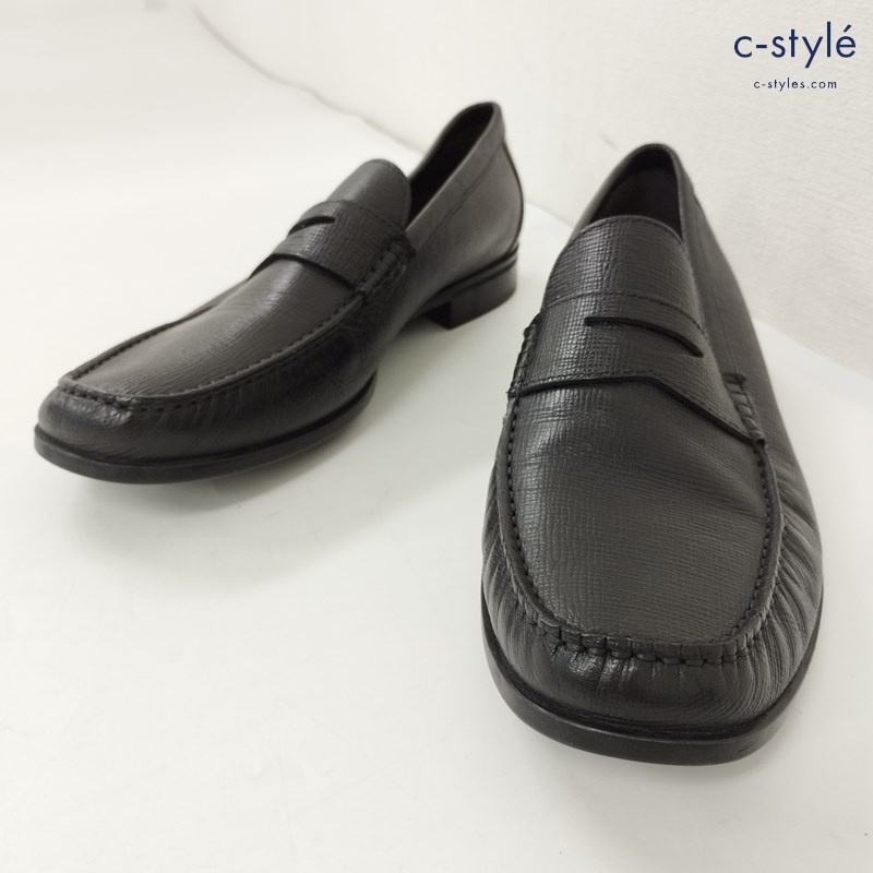 ECCO エコー ローファー 42 ブラック 革 靴 ビジネスシューズ