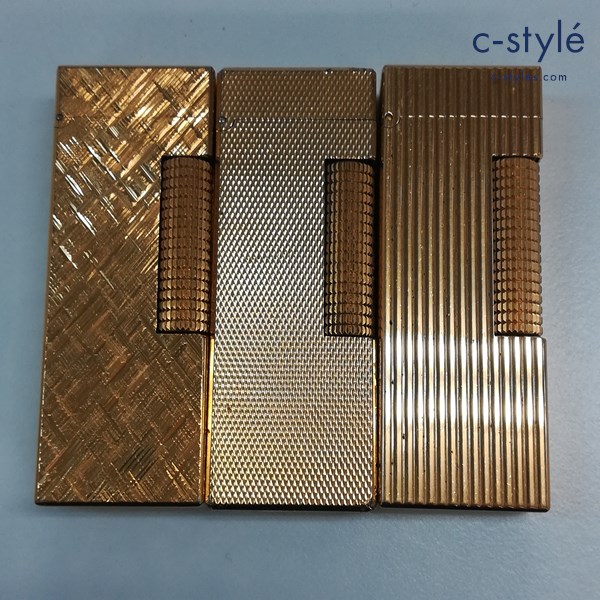 dunhill ダンヒル ガスライター ゴールド 喫煙具 計3点