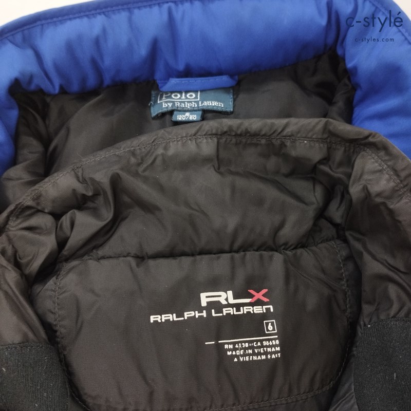 RALPH LAUREN ラルフローレン ブルゾン ブルー ダウンジャケット ブラック 120 キッズ 男の子