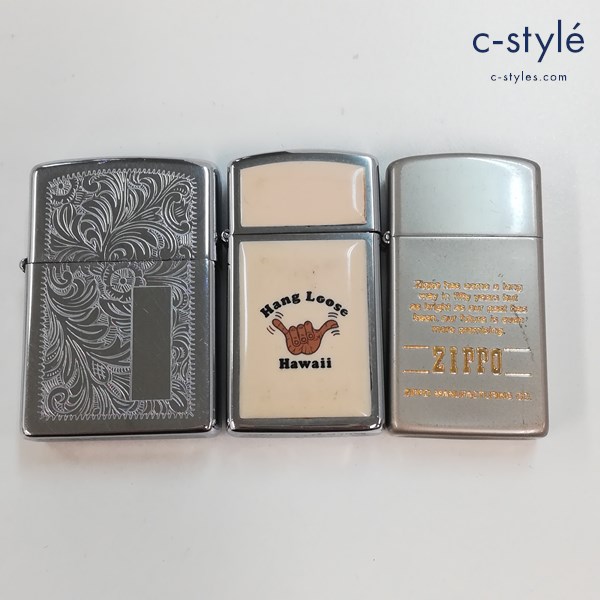 ZIPPO ジッポー オイルライター ベネチアン ハワイ スリム 喫煙具 計3点