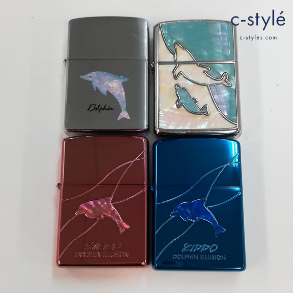 ZIPPO ジッポー オイルライター 喫煙具 イルカ ドルフィン 4種類
